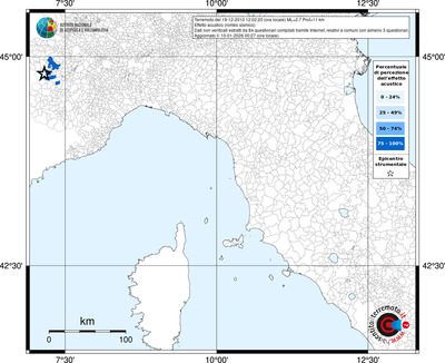 Mappa territorio comunale con almeno 3 questionari