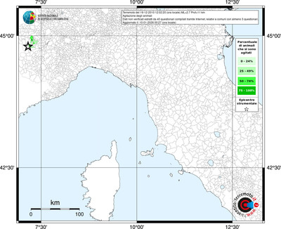 Mappa territorio comunale con almeno 3 questionari