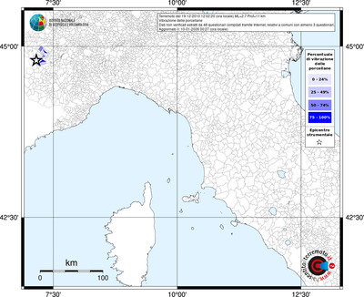 Mappa territorio comunale con almeno 3 questionari