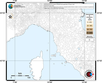 Mappa territorio comunale con almeno 3 questionari