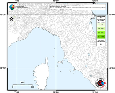Mappa territorio comunale con almeno 3 questionari