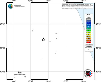 Mappa EMS - territori località