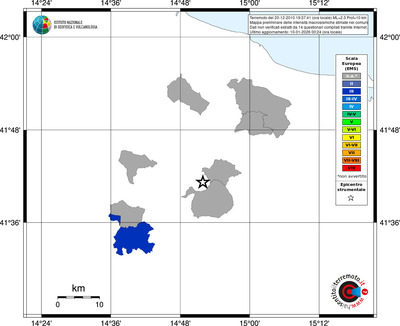 Mappa EMS - territori comuni