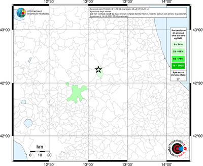 Mappa territorio comunale con almeno 3 questionari