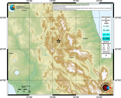 Mappa comuni con almeno 3 questionari