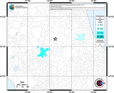 Mappa territorio comunale con almeno 3 questionari