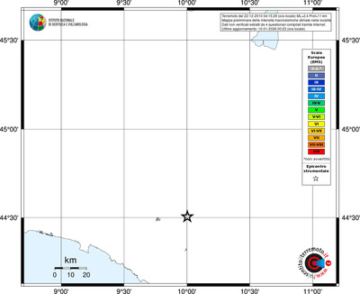 Mappa EMS - territori località