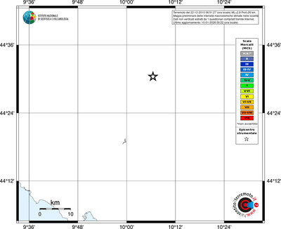 Mappa MCS - territori località
