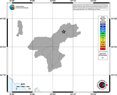 Mappa MCS - territori comuni