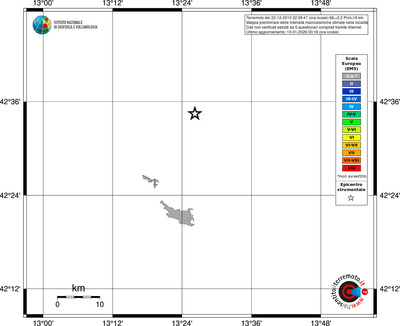 Mappa EMS - territori località