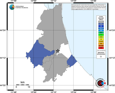 Mappa MCS - territori comuni