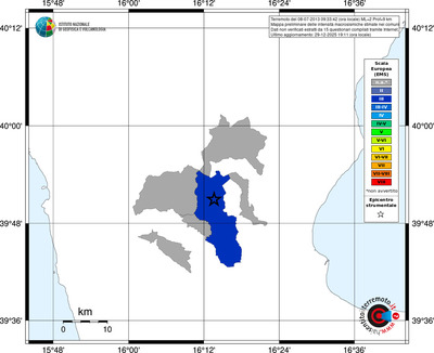 Mappa EMS - territori comuni