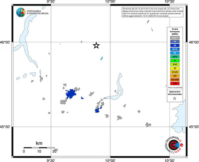 Mappa EMS - territori località