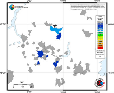 Mappa EMS - territori comuni