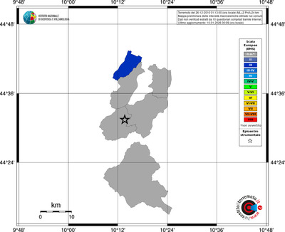 Mappa EMS - territori comuni