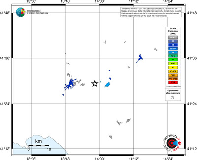 Mappa EMS - territori località