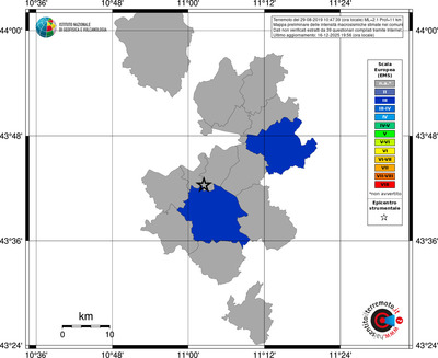 Mappa EMS - territori comuni