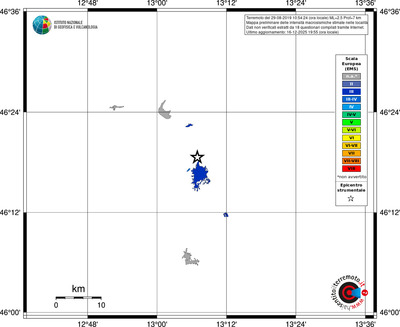 Mappa EMS - territori località