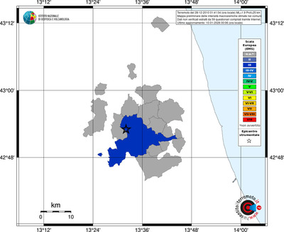 Mappa EMS - territori comuni