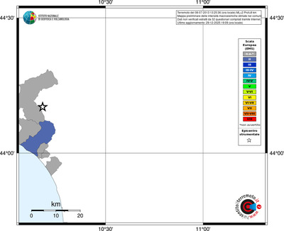 Mappa EMS - territori comuni