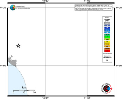 Mappa MCS - territori località