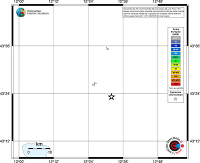 Mappa EMS - territori località
