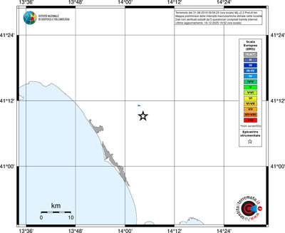 Mappa EMS - territori località
