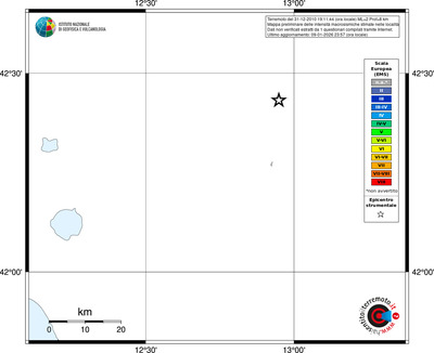 Mappa EMS - territori località