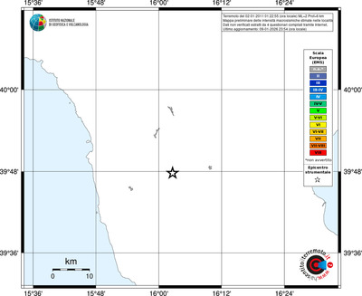 Mappa EMS - territori località
