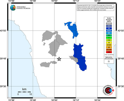 Mappa EMS - territori comuni