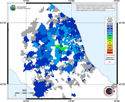 Mappa EMS - territori comuni