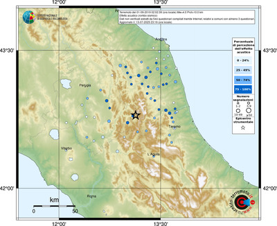 Mappa comuni con almeno 3 questionari
