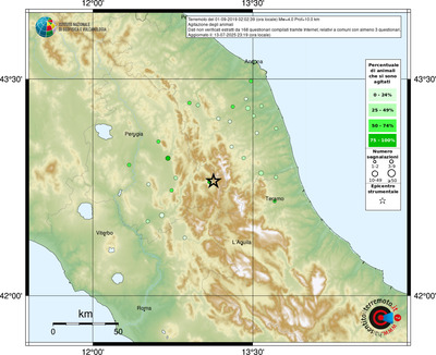 Mappa comuni con almeno 3 questionari