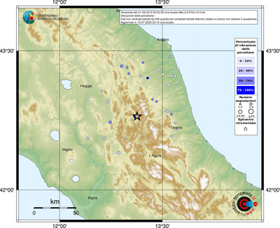 Mappa comuni con almeno 3 questionari
