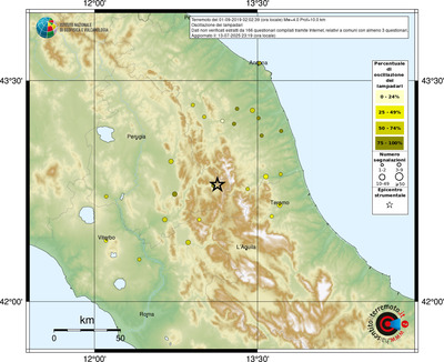 Mappa comuni con almeno 3 questionari