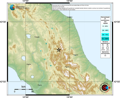 Mappa comuni con almeno 3 questionari