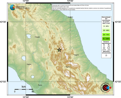 Mappa comuni con almeno 3 questionari