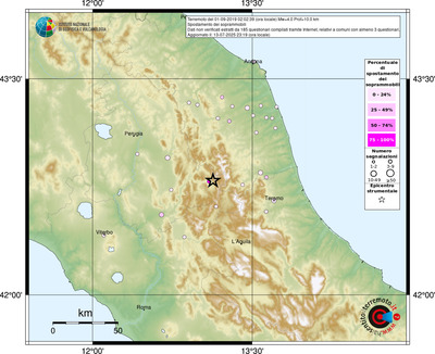 Mappa comuni con almeno 3 questionari