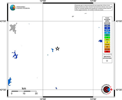 Mappa EMS - territori località