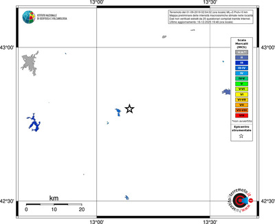 Mappa MCS - territori località