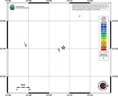 Mappa MCS - territori località