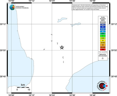 Mappa EMS - territori località