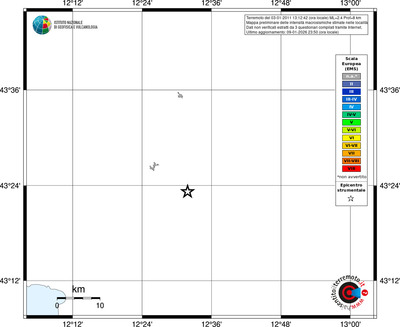 Mappa EMS - territori località