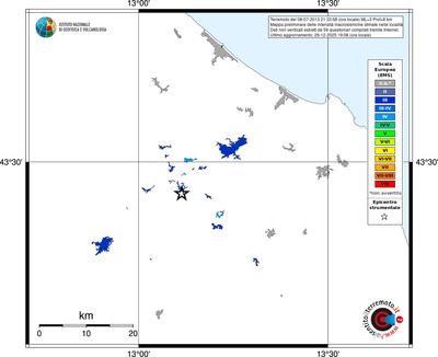 Mappa EMS - territori località