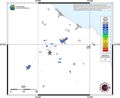 Mappa MCS - territori località