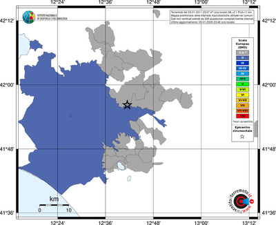 Mappa EMS - territori comuni