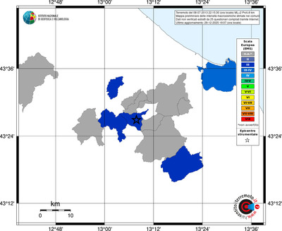 Mappa EMS - territori comuni