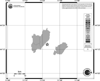 Mappa EMS - territori comuni
