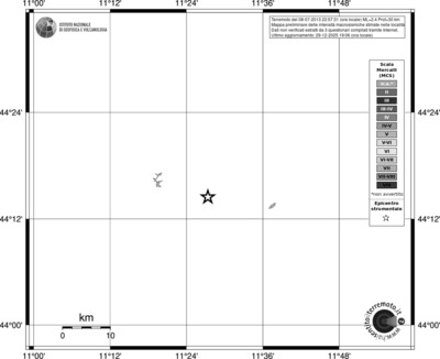 Mappa MCS - territori località