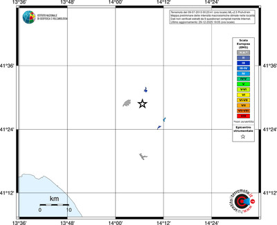 Mappa EMS - territori località